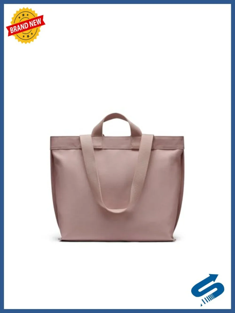 Cotton Satchel with Zipper Closure and Top Handles